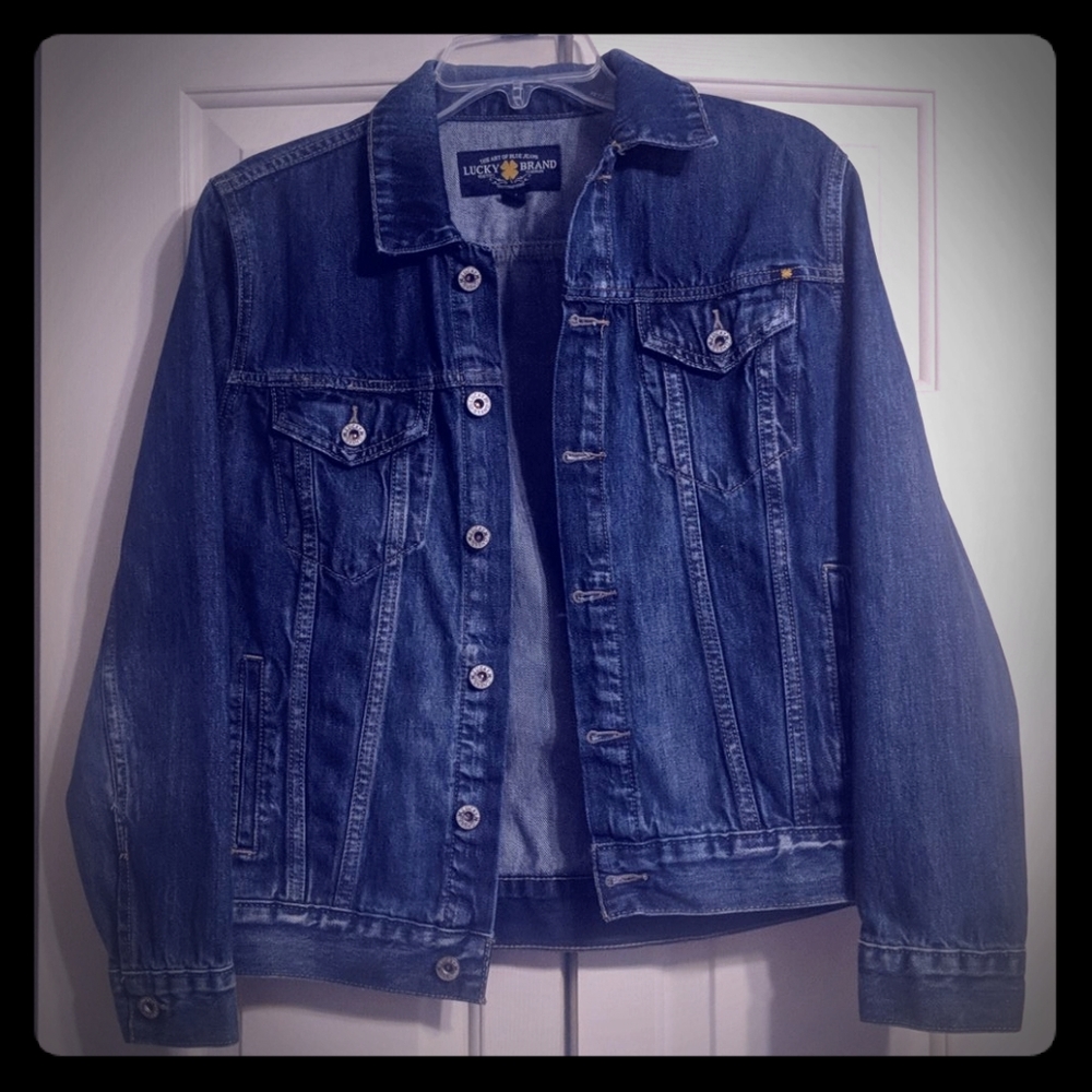 Lucky Brand Cotton Denim Trucker Jacket